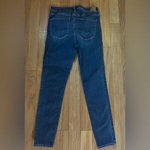 American eagle blue hi-rise jegging